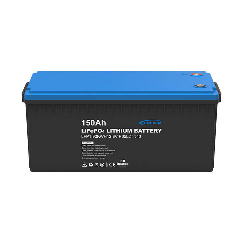 Batería de Litio LiFePO4 / 12.8V 150Ah / 1920 Wh / IP65 / Bluetooth / 6000+ Ciclos / Protecciones Múltiples / Conexión Serie-Paralelo