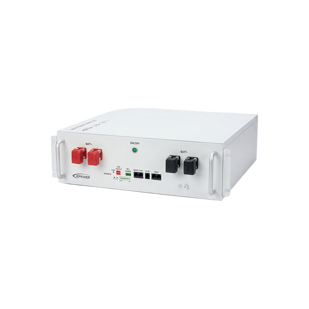 Batería LiFePO4 Rack-Montada / 4.8 kWh 48V 100Ah / Protecciones Múltiples / Paralelización hasta 8 Packs / >6000 Ciclos @80% DOD / IP20