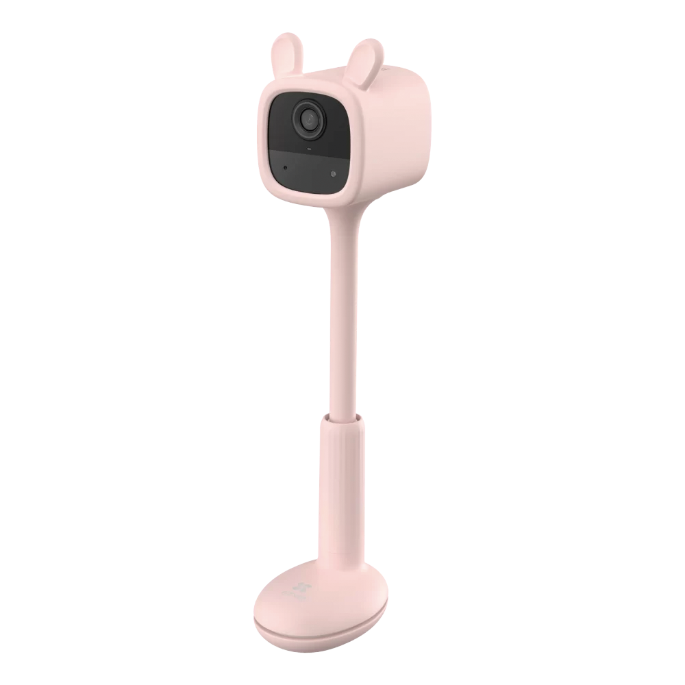 Mini Cámara IP Para Bebes / Inalámbrica Con Batería Recargable (Cero Cables)  / 2 Megapíxel 1080p / Uso en Interior / Grabación en la Nube / Pinza Para Fijar / Color Rosa