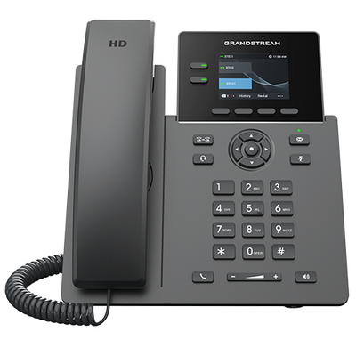 Teléfono IP Grado Operador, 2 líneas SIP con 2 cuentas, pantalla a color 2.4", Hasta 8 botones BLF, IPV4/IPV6 con gestión en la nube GDMS