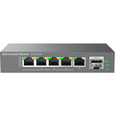Switches de red Multi-Gigabit de 2.5G No Administrable / 5 Puertos RJ45 de 100/1000/2500Mbps / 1 puerto de fibra SFP+