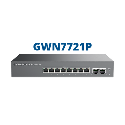 Switch L2 Lite Administrable de 10 Puertos / 8 Puertos Ethernet 2.5 Gigabits / 2 Puertos SFP+ 10 Gigabits / PoE+ 802.3af/at / VLAN 802.1Q / QoS / IGMP Snooping / Montaje en Escritorio o Pared