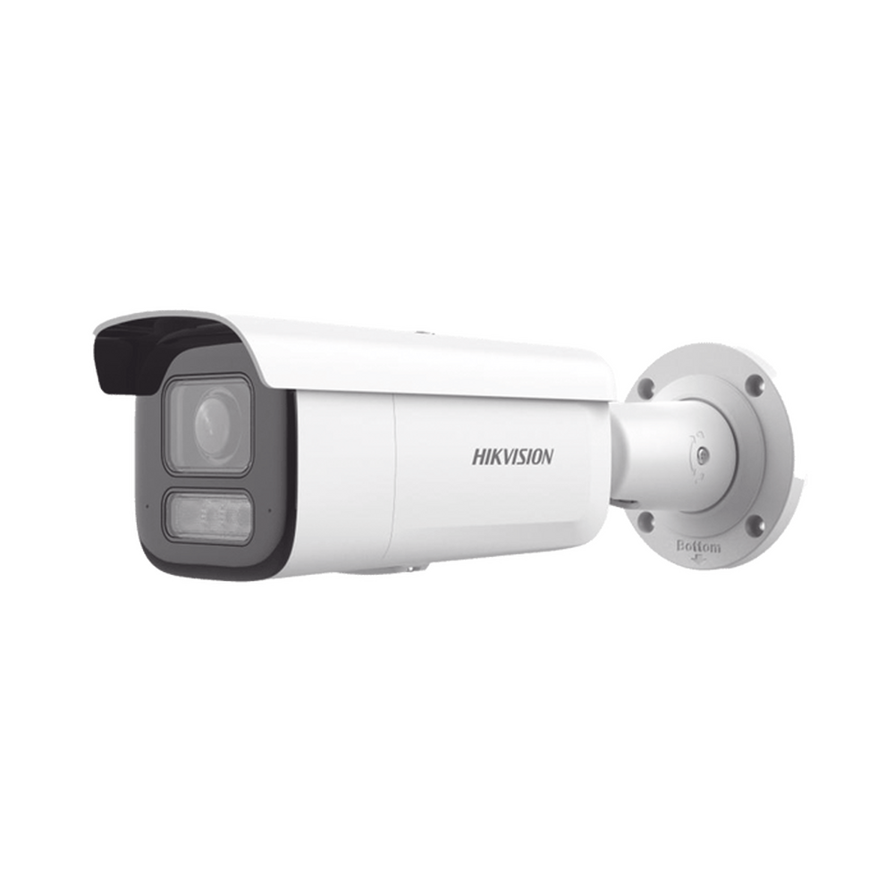 Bala IP 8 Megapixel (4K)/ Lente Mot. 2.8 a 12 mm / 60 mts IR EXIR /Exterior IP67 / IK10 /  WDR 120 dB / PoE / ACUSENSE (Evita Falsas Alarmas) / Entrada y Salida de Audio y Alarmas / MicroSD / ONVIF