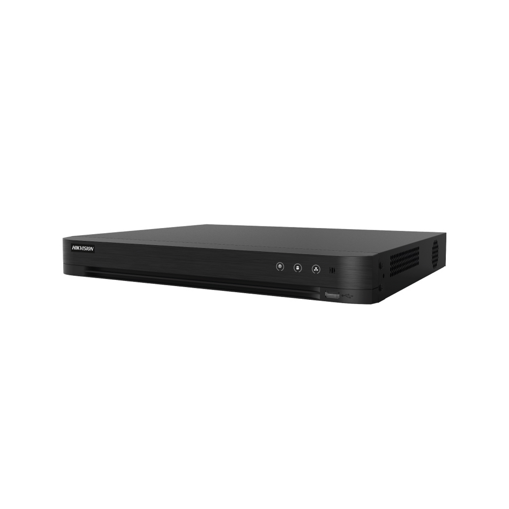 (ACUSENSE / Evita Falsas Alarmas) DVR 4K / 8 Canales TURBOHD + 16 Canales IP /  2 Bahía de Disco Duro / Audio por Coaxitron / Salida de Vídeo en 4K / Entrada Salida de Alarma