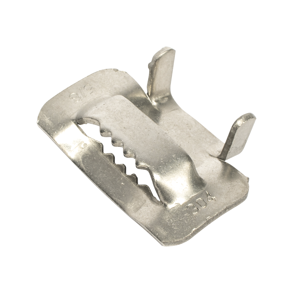 Hebilla para cinta bandit de Acero Inoxidable T, 1/2".