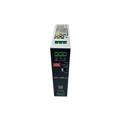 Fuente de poder industrial de 120 W, salida 48 VCD, entrada 90~264 VCA, para montaje en riel DIN, 