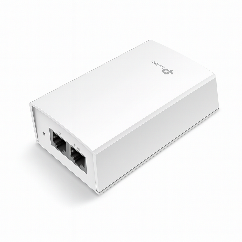 Inyector PoE pasivo de 48V,  2 puerto 10/100/1000 Mbps, plug-and-play