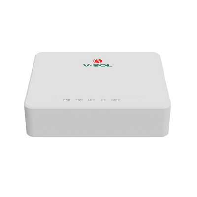 ONU Bridge Dual GPON/EPON con 1 Puerto SC/APC + 1 puerto LAN Gigabit + 1 puerto CATV
