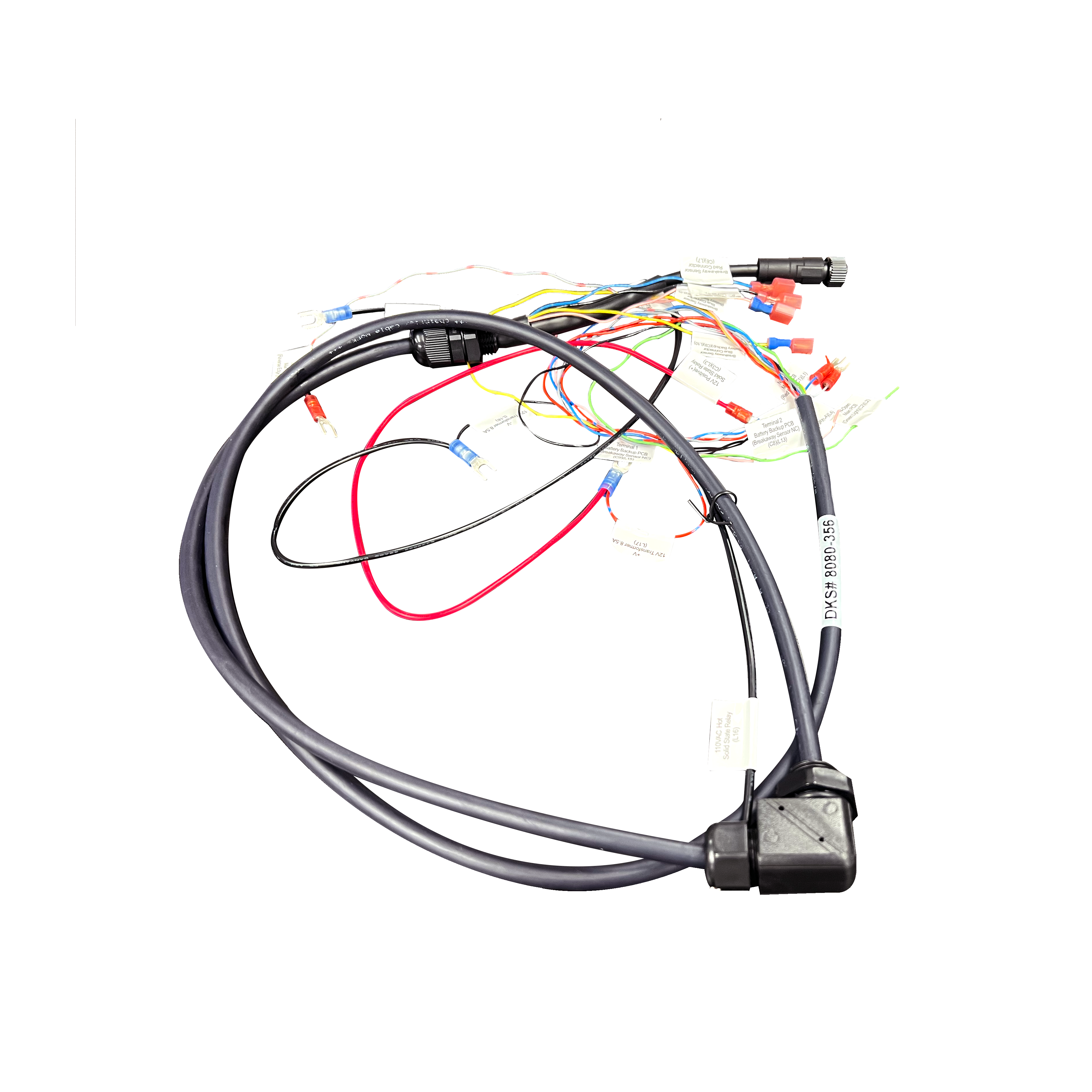DKS Doorking 8080-356 Wire Harness with Round Connector (New Style)