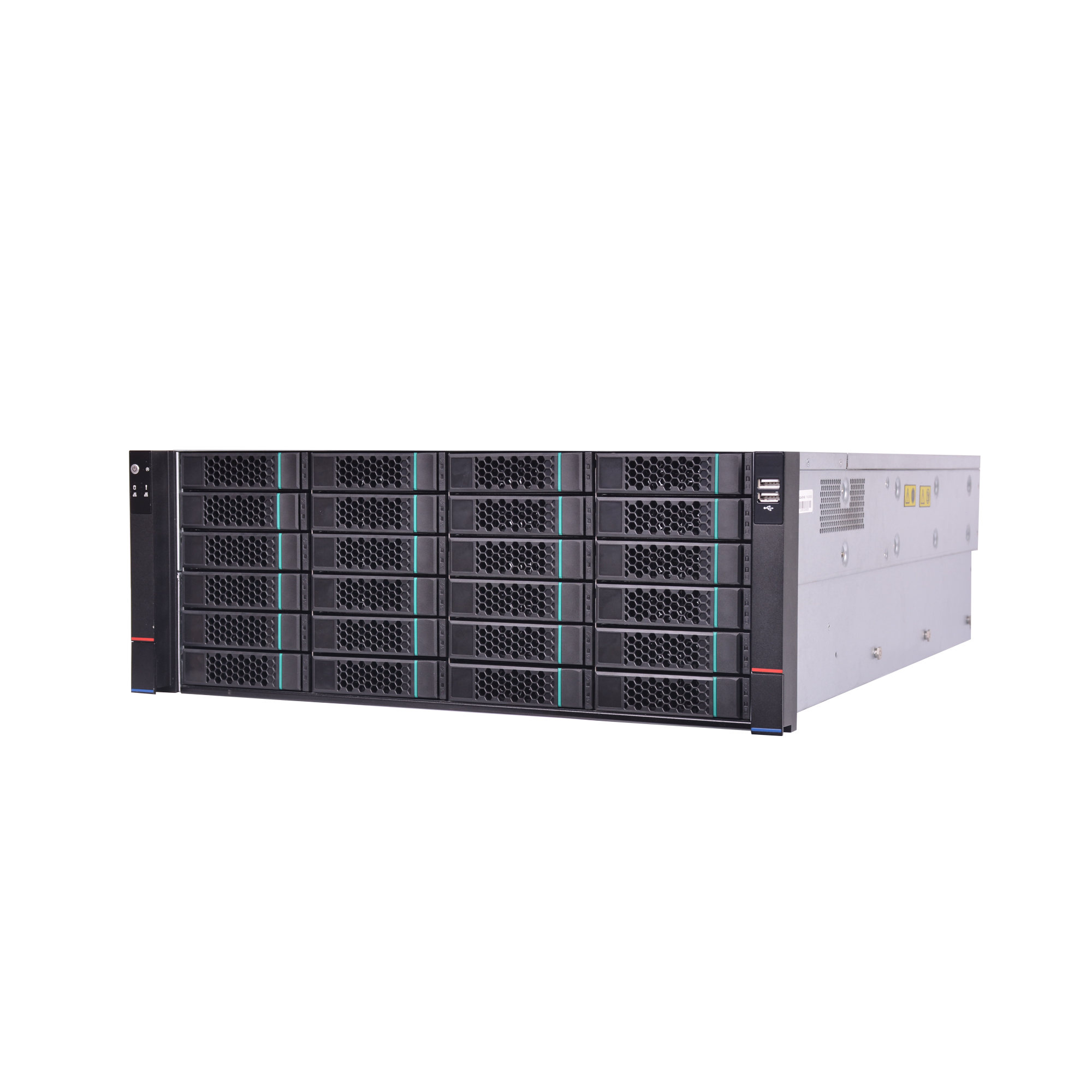 Network Storage Server / 24-Disk Hot-Pluggable / Intel Core i5-12400 / Up to 384TB / 800Mbps Throughput / Redundant Power Supply / 19" Rack Mount