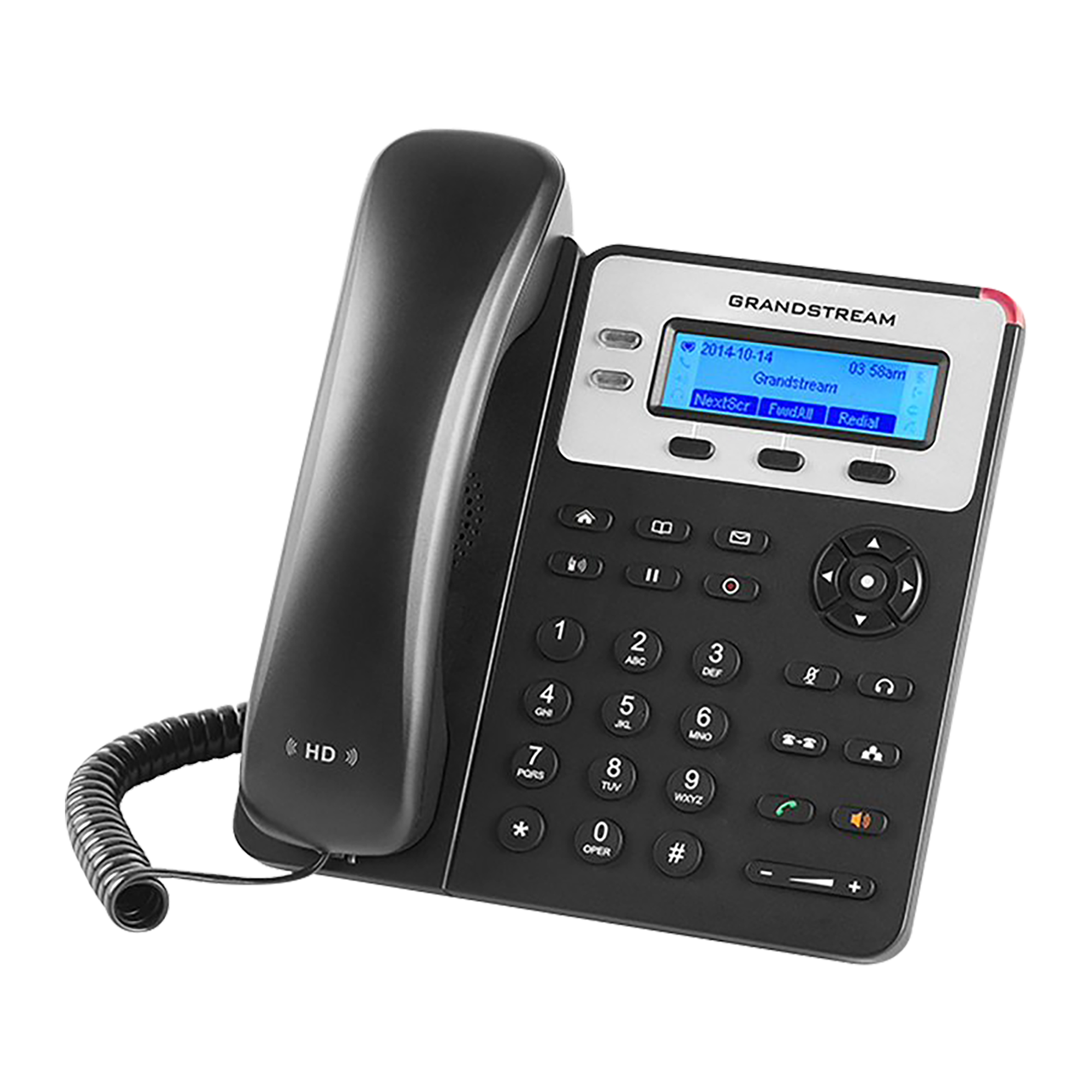 2-Line SIP Phone with 3 Programmable Keys, 3-Way Conference, and PoE Connectivity
