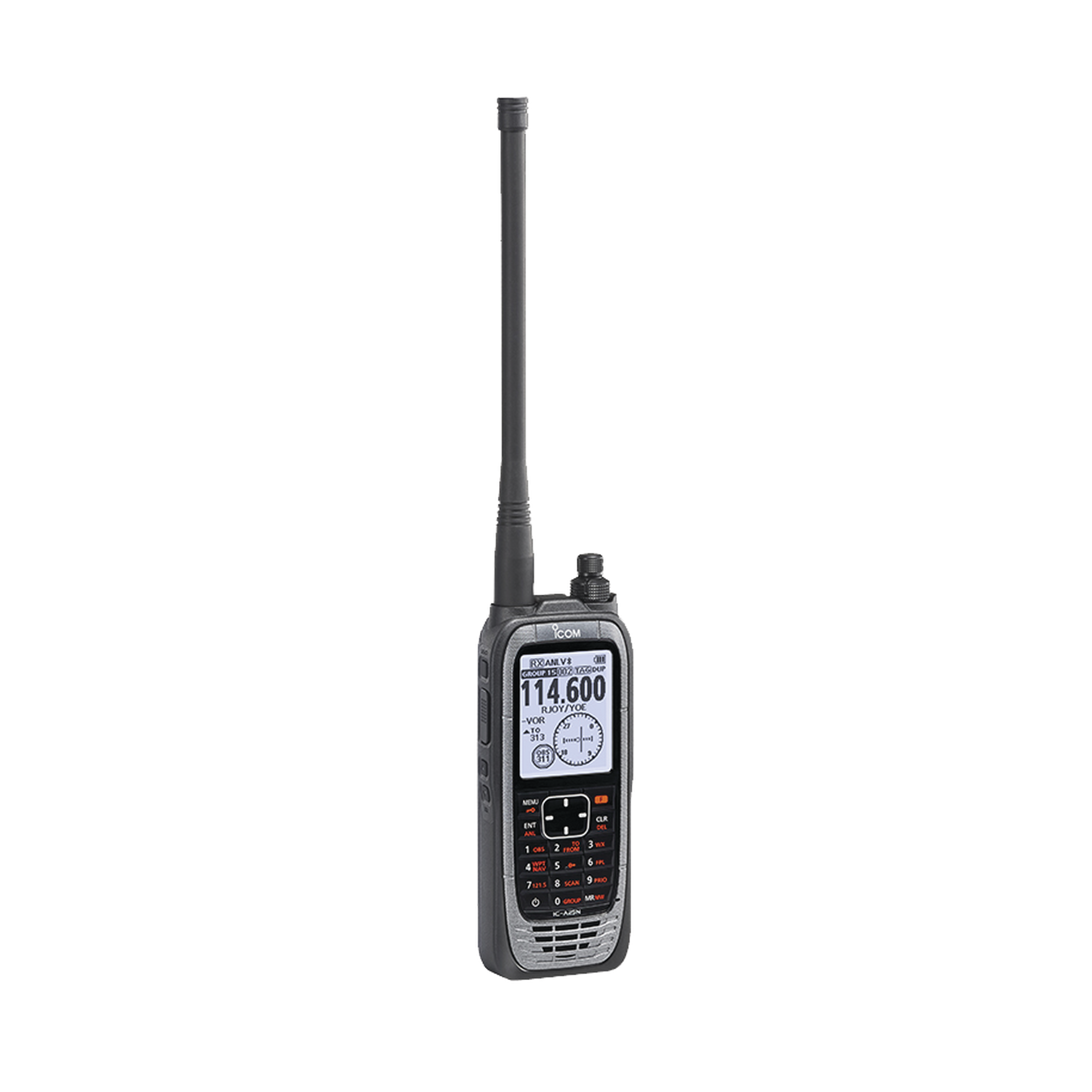 VHF Air Band Radio / 2.3 in LCD Display / Built-in GPS and Bluetooth / 6 W