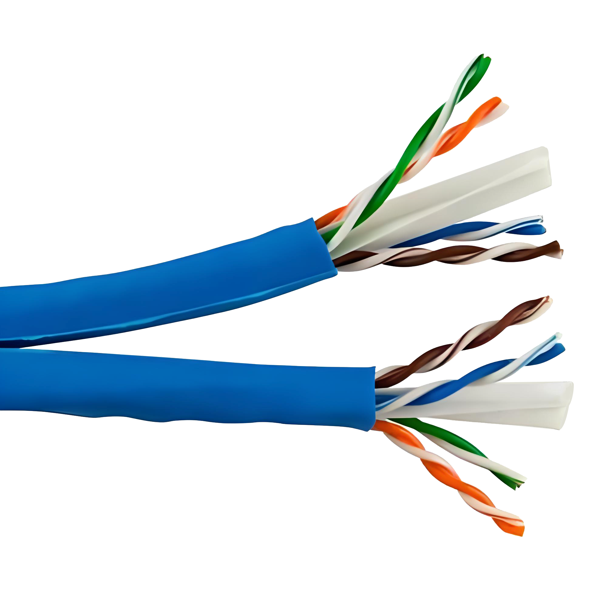 1000ft (305m) Cat6 UTP Ethernet Cable - 24AWG Solid Bare Copper, Gigabit Indoor Rated, 250MHz, PoE/PoE+ Compatible, Fluke Tested to 295ft (Blue)