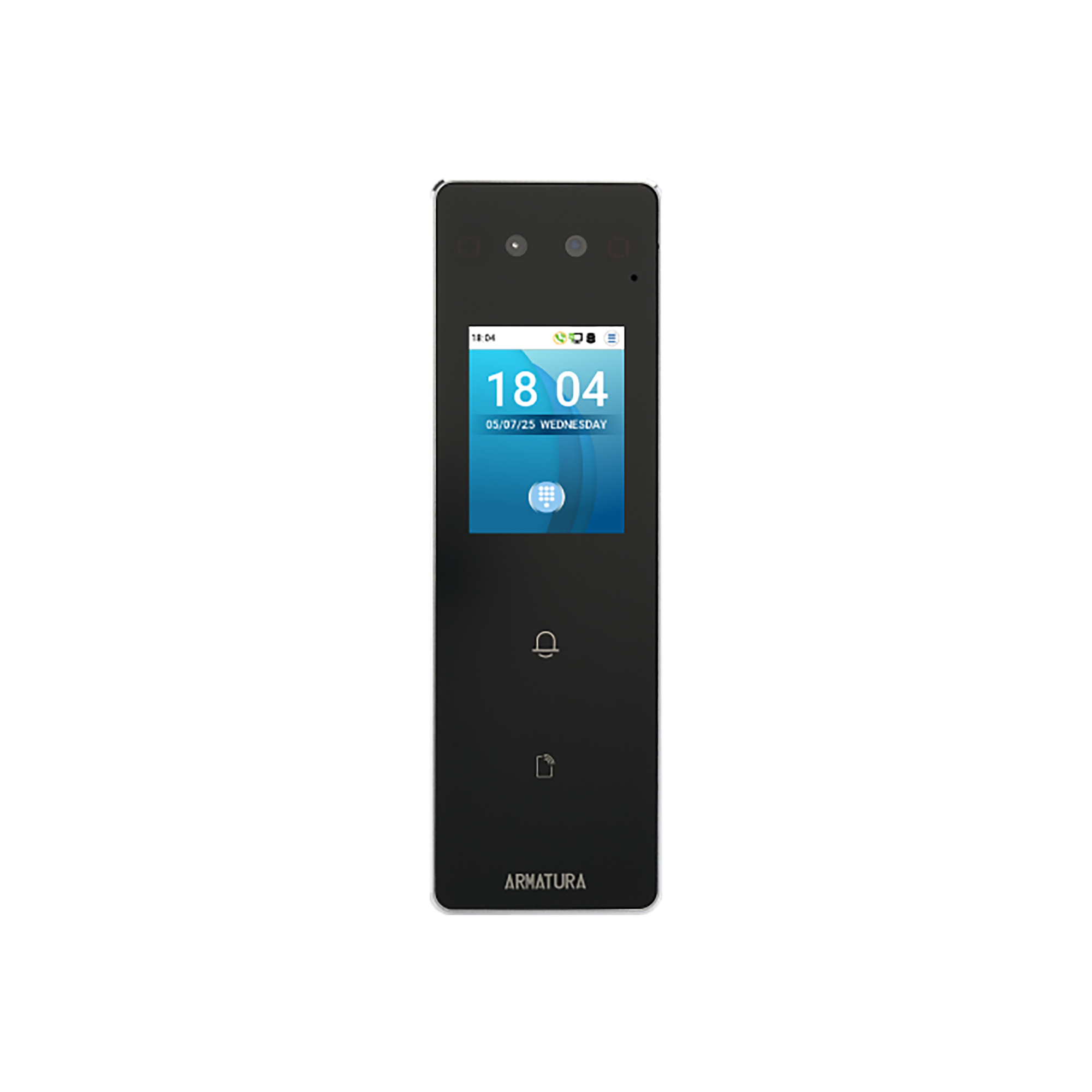 Outdoor Multi-Tech Smart Reader Controller / Palm & Face Biometric Authentication / NFC / BLE / RFID 125 kHz & 13.56 MHz / QR Code & PIN / IP66 / PoE / OSDP V2.1.7 AES-128 / NDAA Compliant